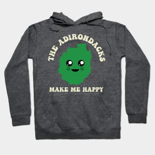 Kawaii Adirondacks Make Me Happy Hiking High Peaks Mountains Hoodie